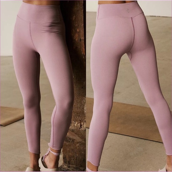Free People Modern Sculpt Leggings In Elderberry Blush....
